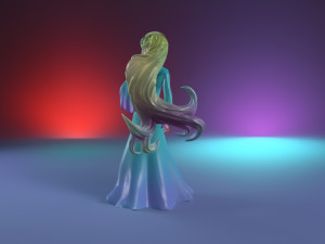 Elsa - Frozen Fan art 3D print model 3D Print Model