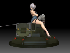 2b - Nier Automata Fanart Statue 3D print Modèles 3D en vedette