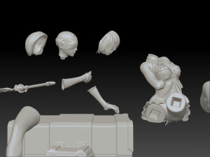 2b - Nier Automata Fanart Statue 3D print Modèles 3D en vedette