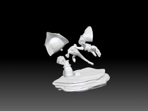 Espio 3D Figurine Model Cetak 3D