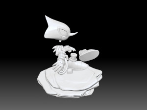 Espio 3D Figurine Model Cetak 3D