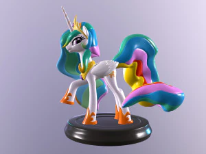 PRINCESS CELESTIA 3D PRINT MODEL 3D Print Model