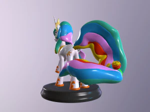PRINCESS CELESTIA 3D PRINT MODEL 3D Print Model