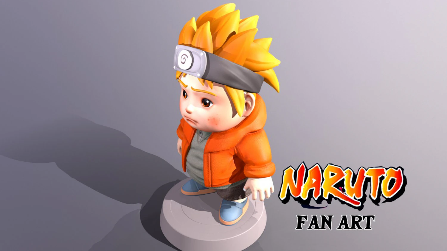 FIGURA NARUTO CHIBI Modelo de Impressão 3D .c4d .max .obj .3ds .fbx .stl .blend 