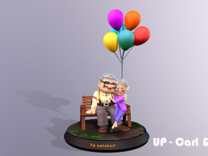 Carl and Ellie - STL FOR 3D PRINTING 3D Print Model