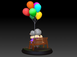 Carl and Ellie - STL FOR 3D PRINTING Model do druku 3D