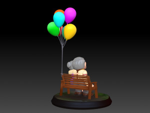 Carl and Ellie - STL FOR 3D PRINTING Model do druku 3D