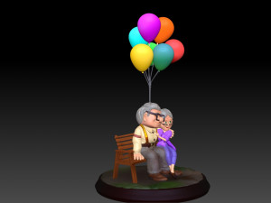 Carl and Ellie - STL FOR 3D PRINTING Model do druku 3D