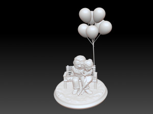 Carl and Ellie - STL FOR 3D PRINTING Model do druku 3D