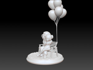 Carl and Ellie - STL FOR 3D PRINTING Model do druku 3D