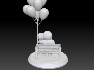Carl and Ellie - STL FOR 3D PRINTING Model do druku 3D