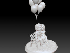 Carl and Ellie - STL FOR 3D PRINTING Model do druku 3D