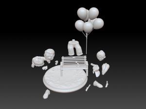 Carl and Ellie - STL FOR 3D PRINTING Model do druku 3D
