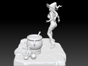 WITCH 3D PRINTABLE STL Modello di stampa 3D