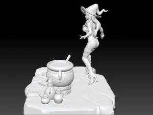WITCH 3D PRINTABLE STL 3D Print Model