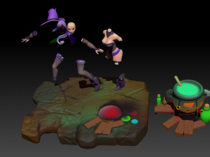 WITCH 3D PRINTABLE STL Modello di stampa 3D