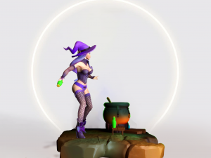 WITCH 3D PRINTABLE STL Modello di stampa 3D