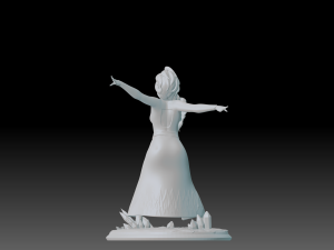 Elsa - Frozen Fan art 3D print model Modelo de Impressão 3D