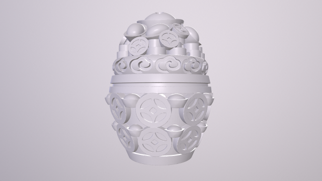 Beautiful Bakhoor Incense Burner Oud Agarwood Burner asia Patterned 3D Print Model .c4d .max .obj .3ds .fbx .stl .blend 