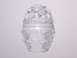 Beautiful Bakhoor Incense Burner Oud Agarwood Burner asia Patterned 3D Print Model