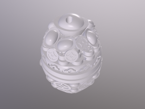Beautiful Bakhoor Incense Burner Oud Agarwood Burner asia Patterned 3D Print Model