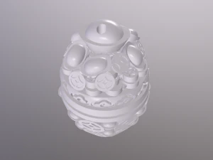 Beautiful Bakhoor Incense Burner Oud Agarwood Burner asia Patterned 3D Print Model