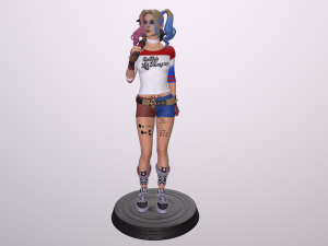 HARLEY QUINN 3D PRINT Modello di stampa 3D