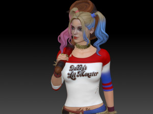 HARLEY QUINN 3D PRINT Modello di stampa 3D