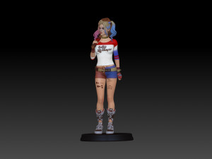 HARLEY QUINN 3D PRINT Modello di stampa 3D