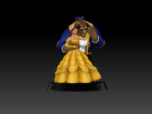 THE BEAUTY AND THE BEAST STL 3D MODEL PRINTING 3D Print Model