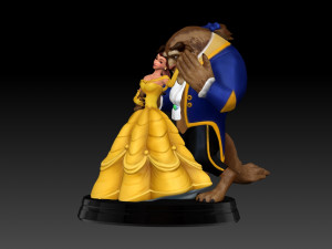 THE BEAUTY AND THE BEAST STL 3D MODEL PRINTING 3D Print Model