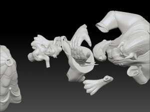 THE BEAUTY AND THE BEAST STL 3D MODEL PRINTING 3D Print Model