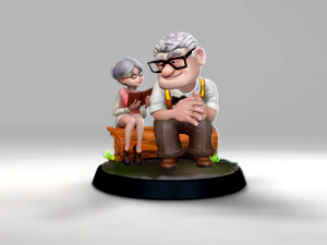 Carl and Ellie 3D Print Model 3D print model 3D Print Model