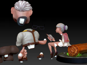 Carl and Ellie 3D Print Model 3D print model 3D Print Model