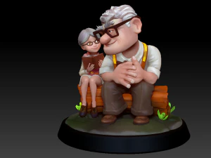 Carl and Ellie 3D Print Model 3D print model 3D Print Model