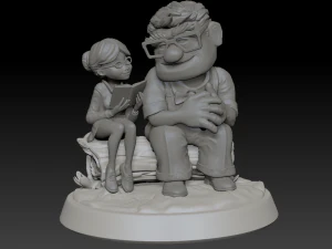 Carl and Ellie 3D Print Model 3D print model 3D Print Model