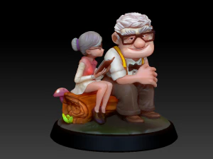 Carl and Ellie 3D Print Model 3D print model 3D Print Model
