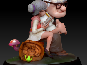 Carl and Ellie 3D Print Model 3D print model Modelo de impresión 3D