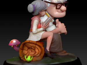 Carl and Ellie 3D Print Model 3D print model 3D Print Model