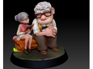 Carl and Ellie 3D Print Model 3D print model Modelo de impresión 3D