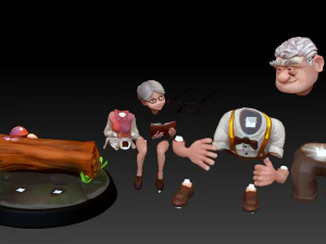 Carl and Ellie 3D Print Model 3D print model 3D Print Model