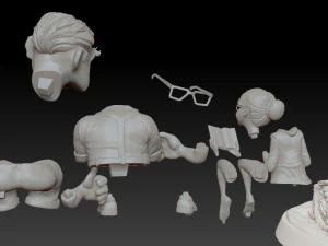 Carl and Ellie 3D Print Model 3D print model 3D Print Model