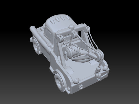 Tow Mater CARS STL 3D print model Modello di stampa 3D