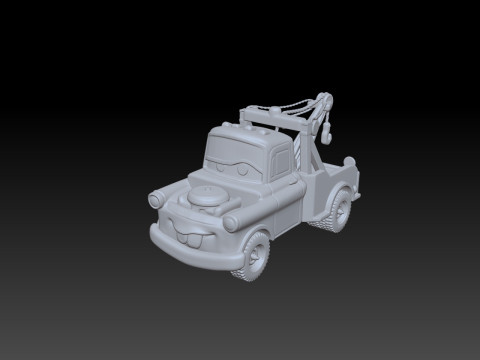 Tow Mater CARS STL 3D print model Modello di stampa 3D