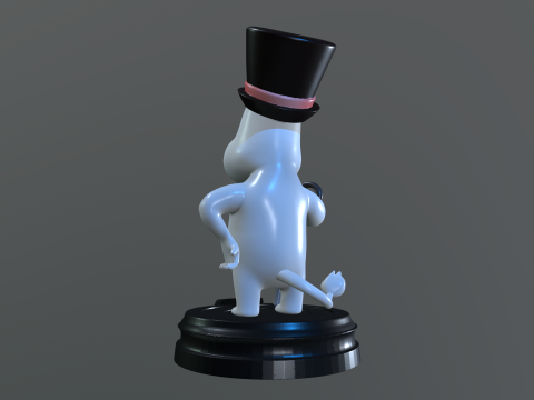 Moominpappa moomin statue 3D print model 3D Print Model