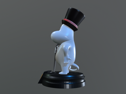Moominpappa moomin statue 3D print model 3D Print Model