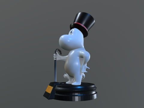 Moominpappa moomin statue 3D print model 3D Print Model