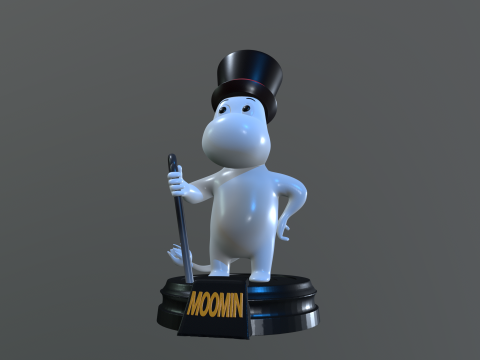 Moominpappa moomin statue 3D print model 3D Print Model