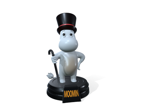 Moominpappa moomin statue 3D print model 3D Print Model