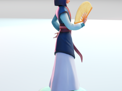MULAN MADE FOR 3D PRINTING 3D प्रिंट मॉडल